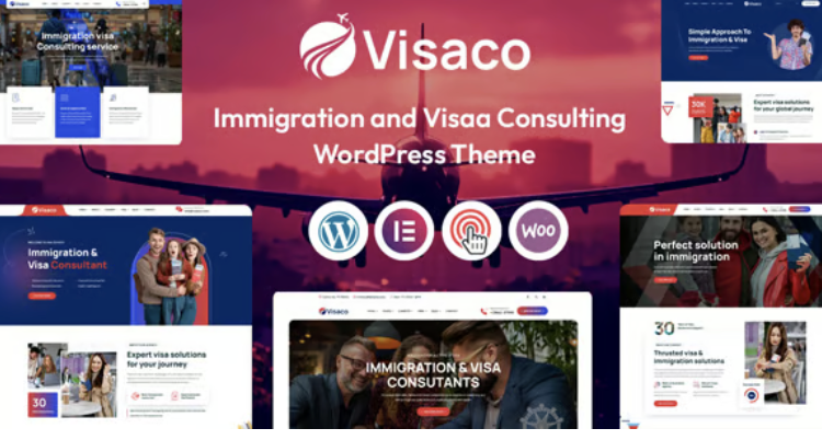 Visaco - Immigration Visa Consulting WordPress Theme