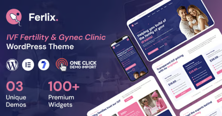 Ferlix - IVF & Fertility Clinic WordPress Theme