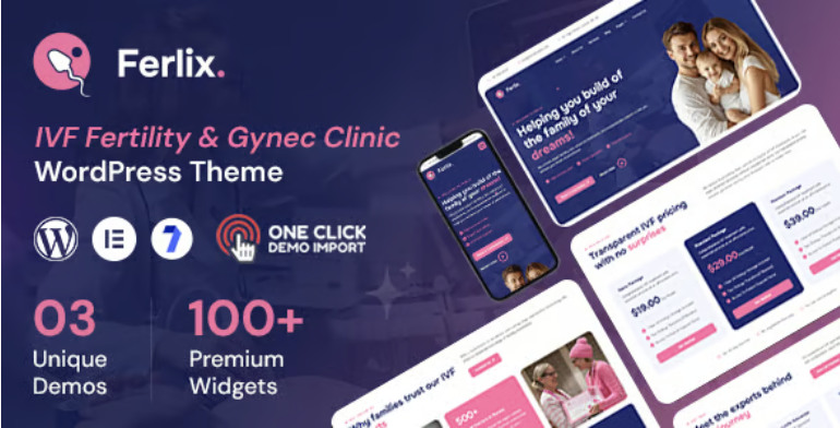 Ferlix - IVF & Fertility Clinic WordPress Theme 2 Ferlix - IVF & Fertility Clinic WordPress Theme