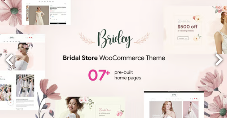 Bridey - Bridal Store WooCommerce WordPress Theme