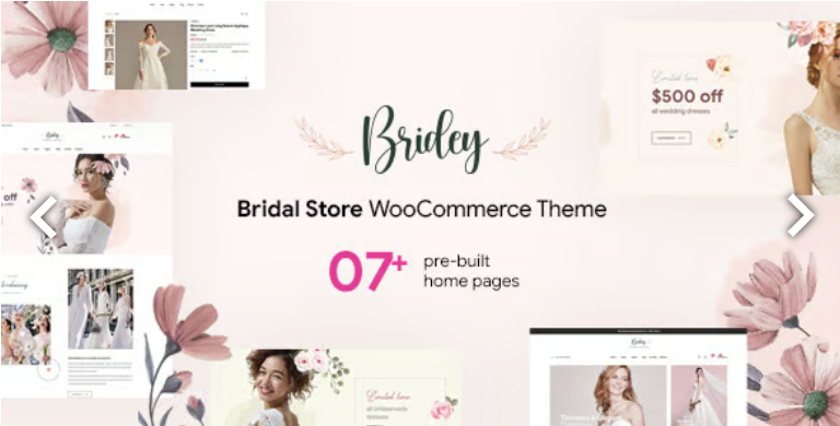 Bridey - Bridal Store WooCommerce WordPress Theme