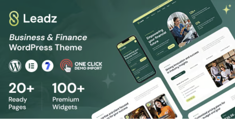 Leadz - Finance Business WordPress Theme