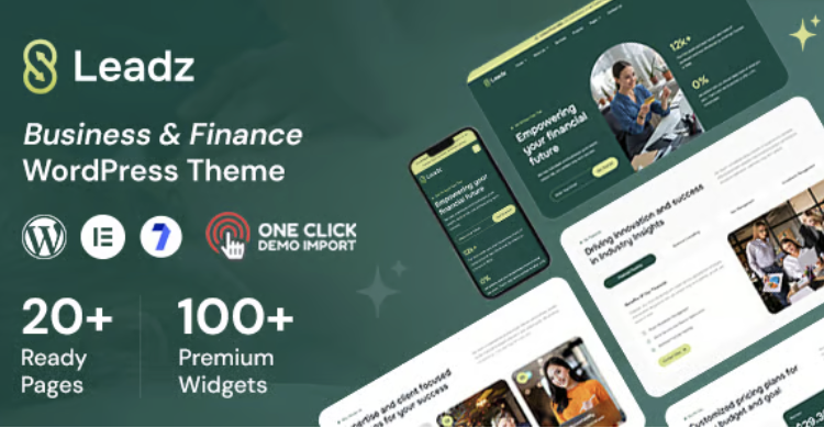 Leadz - Finance Business WordPress Theme