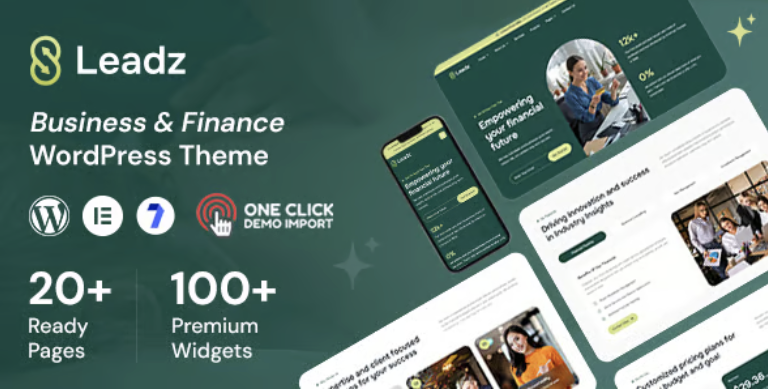 Leadz - Finance Business WordPress Theme