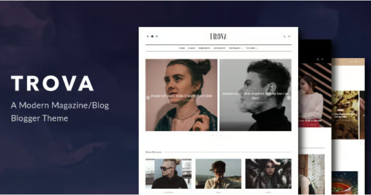 Trova - Modern Blog/Magazine Blogger Theme