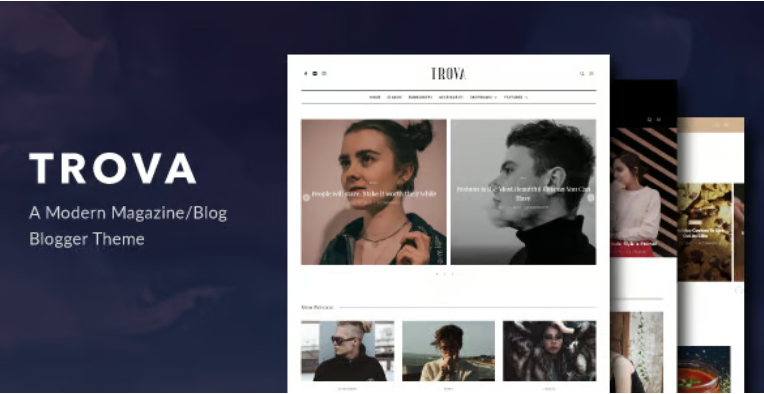 Trova - Modern Blog/Magazine Blogger Theme