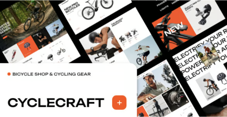 CycleCraft - Bicycle Shop and Bike Parts WordPress Theme