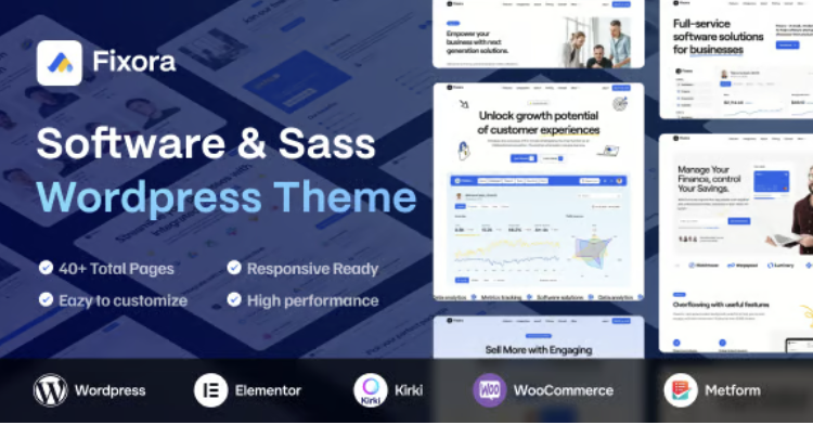 Fixora - SaaS & Startup WordPress Theme