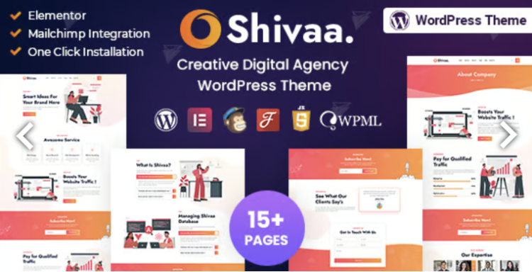 Shivaa - Multipurpose Agency Business WordPress Theme
