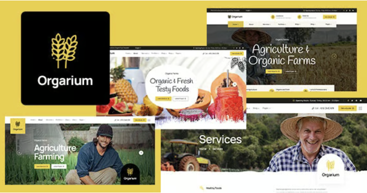 Orgarium - Agriculture & Organic Farm WordPress Theme