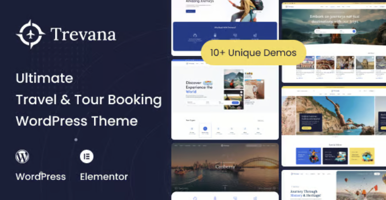 Trevana - Travel & Tour Booking WordPress Theme