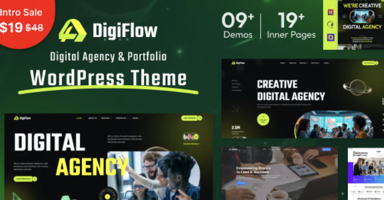 DigiFlow - Digital Agency WordPress Theme