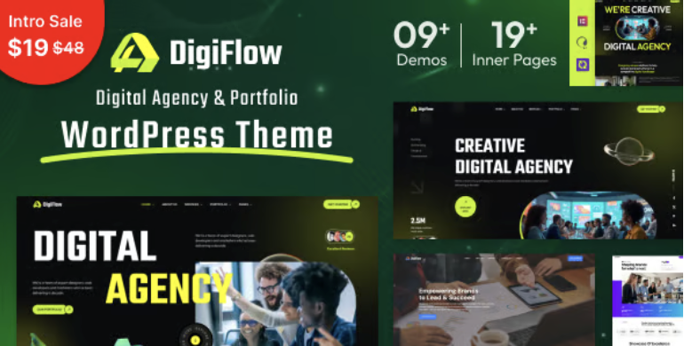 DigiFlow - Digital Agency WordPress Theme 2 DigiFlow - Digital Agency WordPress Theme