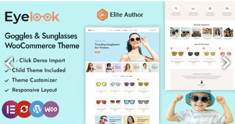 Eyelook - Sunglasses and Eyewear Store WordPress WooCommerce Theme