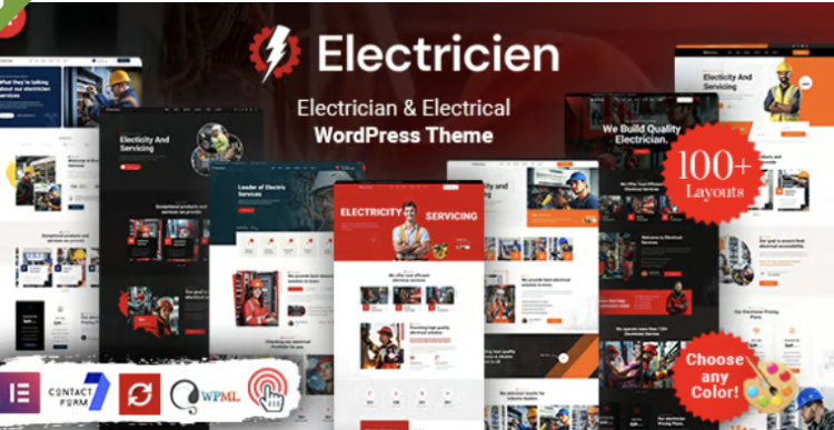Electricien - Electrician & Electrical Services WordPress Theme