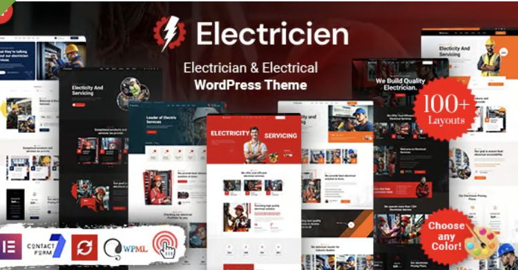 Electricien - Electrician & Electrical Services WordPress Theme