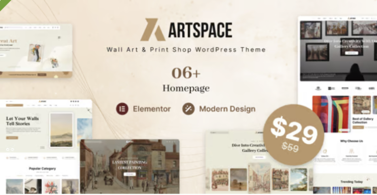 ArtSpace - Wall Design Online & Print Shop WordPress theme