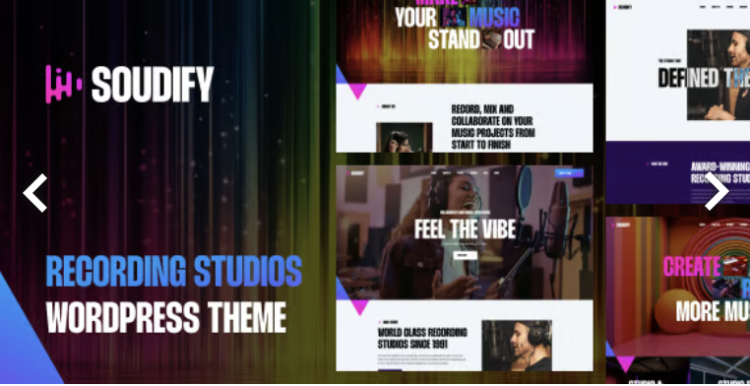 Soudify - Recording Studios WordPress Theme