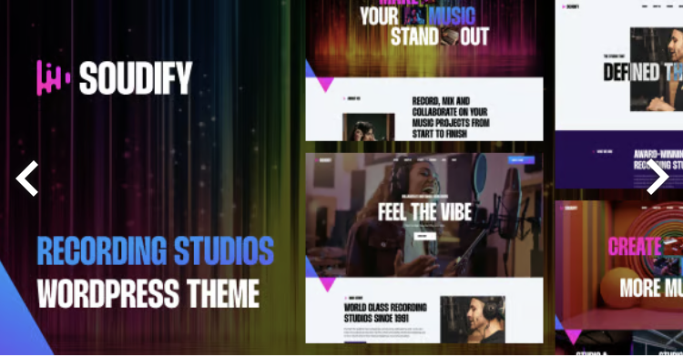 Soudify - Recording Studios WordPress Theme