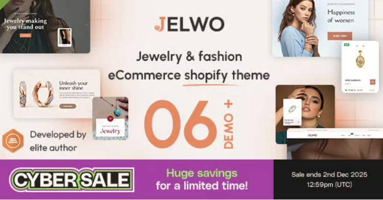Jelwo - The Jewelry & Fashion eCommerce Shopify Theme