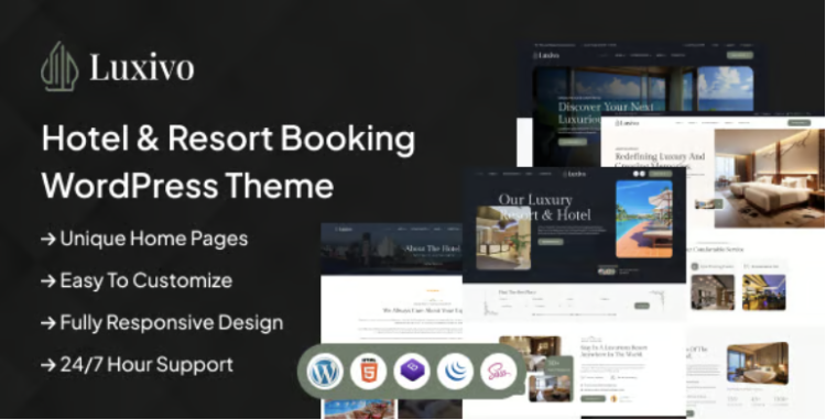 Luxivo - Hotel & Resort Booking WordPress Theme