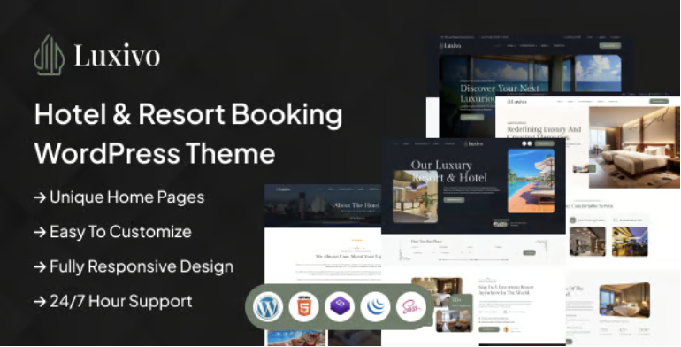Luxivo - Hotel & Resort Booking WordPress Theme 2 Luxivo - Hotel & Resort Booking WordPress Theme