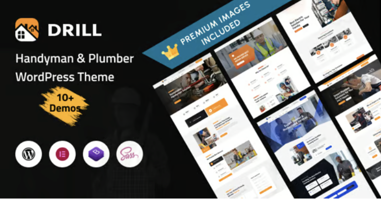 Drill - Handyman & Plumber Services WordPress Theme
