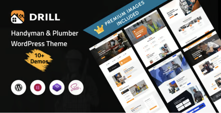 Drill - Handyman & Plumber Services WordPress Theme 2 Drill - Handyman & Plumber Services WordPress Theme