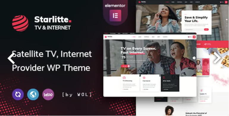 Starlitte - TV & Internet Provider WordPress Theme 2 Starlitte - TV & Internet Provider WordPress Theme