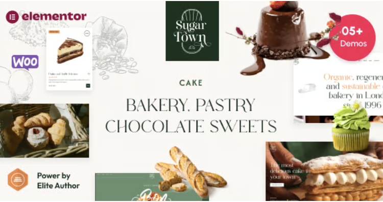 SugarTown - Bakery, Pastry Chocolate Sweets WordPress Theme