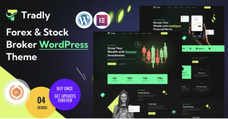 Tradly - Trading, Investment,Forex Broker & Stock Broker WordPress Theme