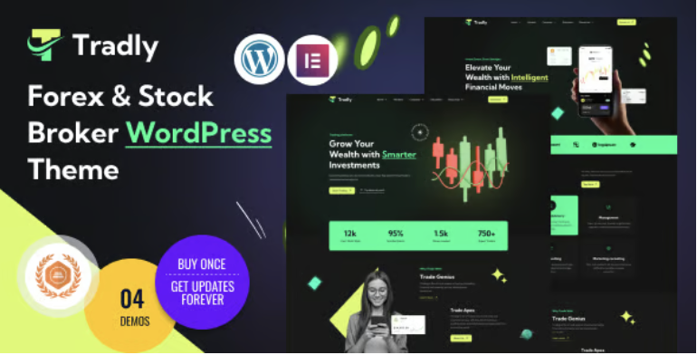 Tradly - Trading, Investment,Forex Broker & Stock Broker WordPress Theme