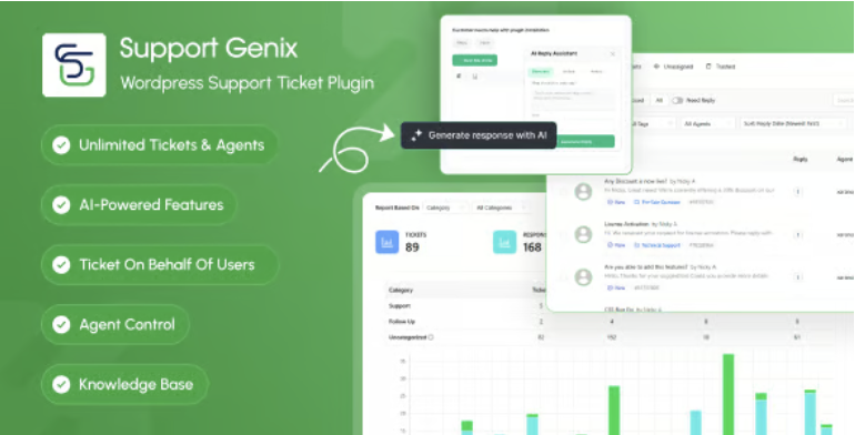 Support Genix – WordPress Support Ticket Plugin