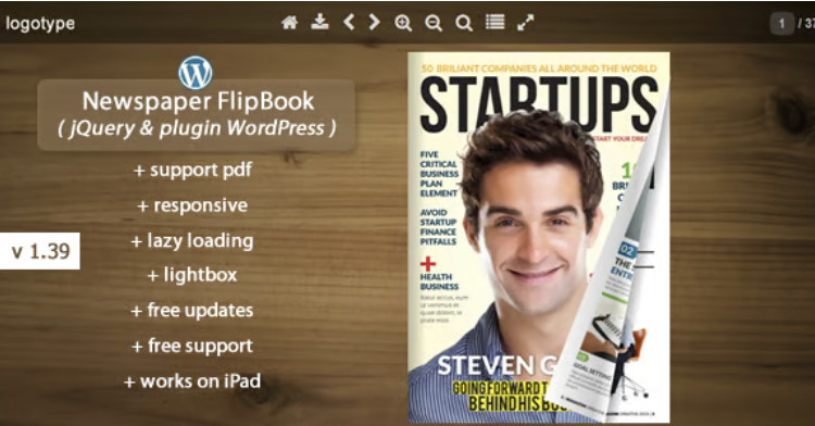Flipbook WordPress Plugin Newspaper