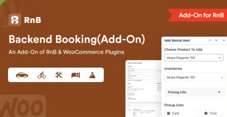 RnB Backend Booking (Add-ons)