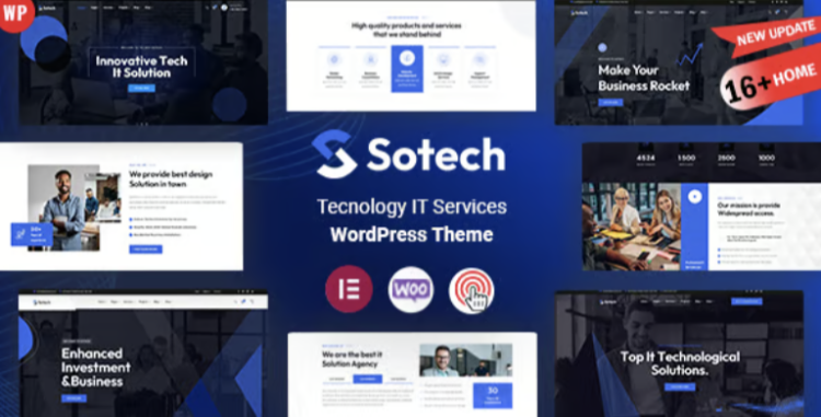 Sotech - IT & Technology Business Consulting  WordPress Theme