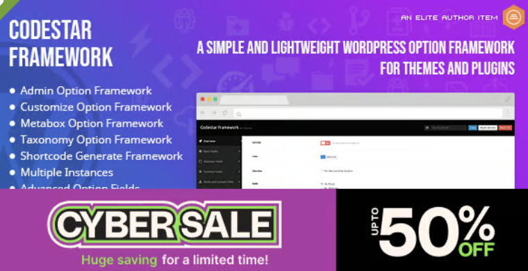 Codestar Framework - A Simple and Lightweight WordPress Option Framework for Themes and Plugins