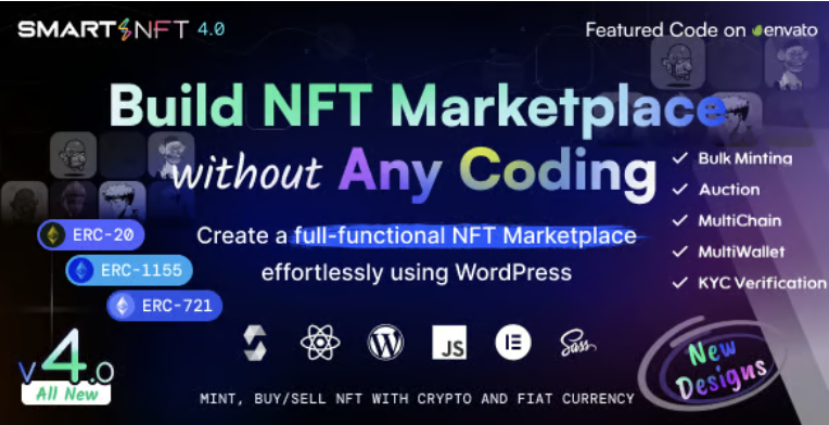 Smart NFT - NFT Marketplace WordPress Plugin