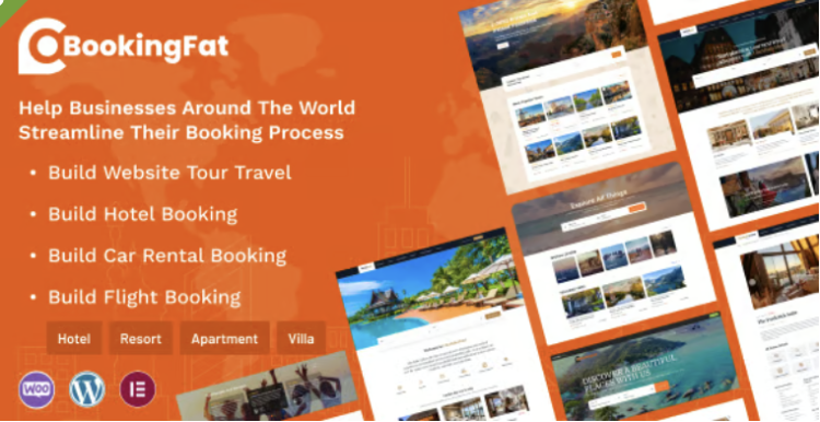 Booking Fat - Flight - Tour - Hotel - Car Rental Booking System