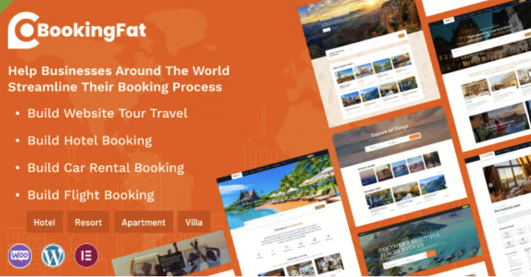 Booking Fat - Flight - Tour - Hotel - Car Rental Booking System