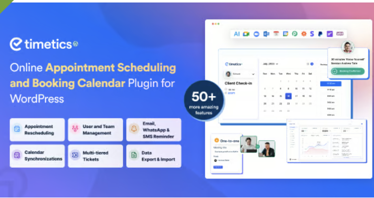 Appointment Booking WordPress Plugin - WP Timetics