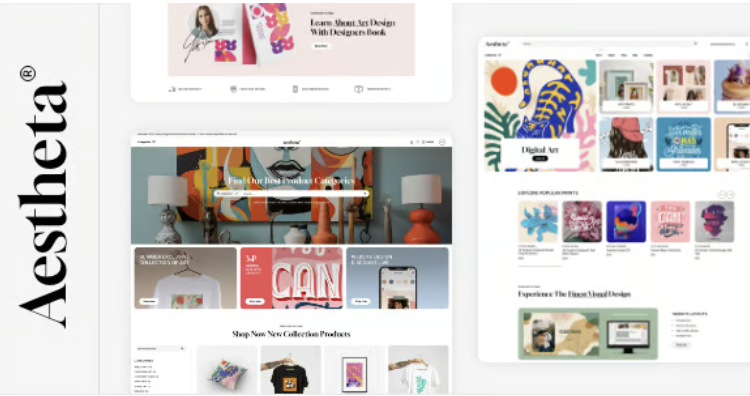 Aestheta - Print Shop & Printing Company WordPress Theme