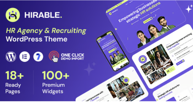 Hirable - Human Resources & Recruiting WordPress Theme