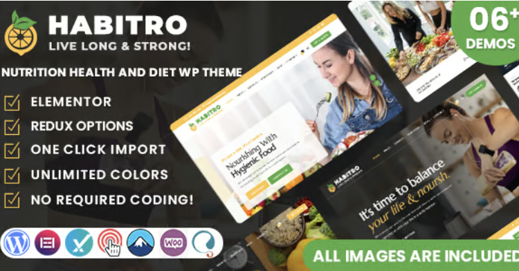 Habitro - Nutrition Health and Diet WordPress Theme
