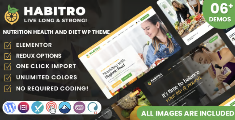 Habitro - Nutrition Health and Diet WordPress Theme