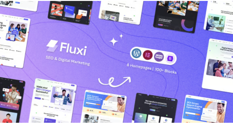 Fluxi - SEO Marketing Digital Agency WordPress Theme