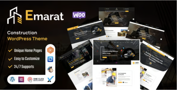 Emarat - Construction WordPress Theme