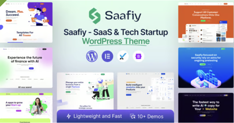 Saafiy - Saas & Tech Startup WordPress Theme