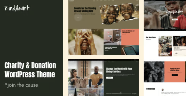 KindHeart - Charity and Donation WordPress Theme