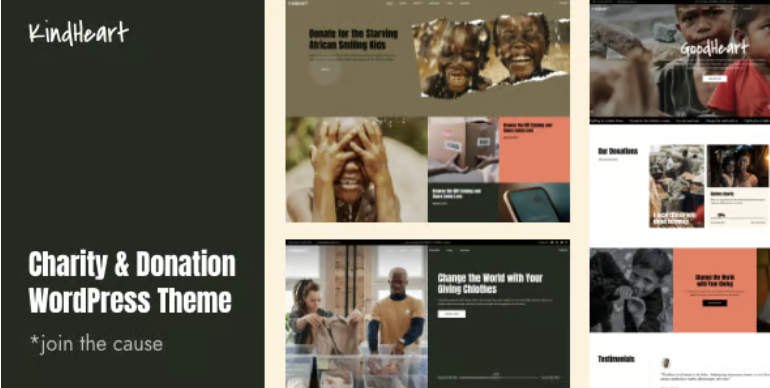 KindHeart - Charity and Donation WordPress Theme